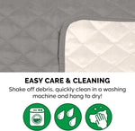 Water-Resistant Sofa Cover for Dogs & Cats, Reversible Couch Protector with Secure Straps and Pinsonic Quilted Fabric, Machine Washable Couch Cover, Large Sofa, Gray/Mist