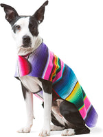 Dog Clothes - Handmade Dog Poncho from Authentic Mexican Blanket by (Pink, XXL)