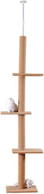 Cat Climbing Toys Tower Structures, Eco-Friendly, 2743 Cm, Adjustable, 113 Inch Long, Made of Carpet