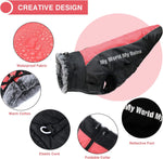 Warm Dog Coats with Harness Attached, Windproof Dog Winter Jacket with Harness, Reflective Winter Jacket for Dogs with Harness, XXL Dog Jacket, Dog Coat XXL Red 2XL