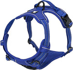 Adjustable No-Pull Dog Harness Reflective Pup Vest Harnesses Comfortable Control Brilliant Colors Truelove Tlh5651(Royal Blue,M)