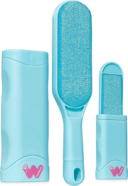 New Blue Self-Cleaning Double-Sided Pet Hair Remover for Couch, Furniture, Clothing, Car Seats, Carpet, Pet Bed - Dog & Cat Hair Remover, Fur & Lint Brush