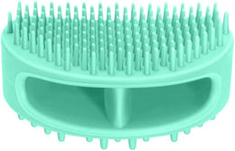 Dog Brush & Cat Brush, Soft Silicone Dog & Cat Grooming Brush, Pet Bath & Massage Brush for Cats and Dogs with Short or Long Hair, Cat Slicker Shedding Hair Brush Teal