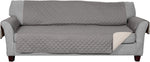 Water-Resistant Sofa Cover for Dogs & Cats, Reversible Couch Protector with Secure Straps and Pinsonic Quilted Fabric, Machine Washable Couch Cover, Large Sofa, Gray/Mist