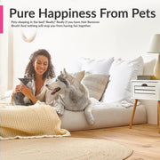 New Blue Self-Cleaning Double-Sided Pet Hair Remover for Couch, Furniture, Clothing, Car Seats, Carpet, Pet Bed - Dog & Cat Hair Remover, Fur & Lint Brush