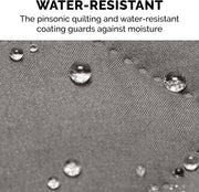 Water-Resistant Sofa Cover for Dogs & Cats, Reversible Couch Protector with Secure Straps and Pinsonic Quilted Fabric, Machine Washable Couch Cover, Large Sofa, Gray/Mist