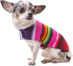 Dog Clothes - Handmade Dog Poncho from Authentic Mexican Blanket by  (Pink, XXL)