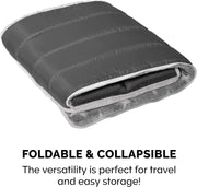 Cat Bed Snuggle Hideout for Indoor Cats & Small Dogs, Washable & Foldable W/ Plush Ball Toy - Snuggle Hideout-Bear Pet Tent - Silver Stars, Small